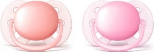 Šidítko Avent Ultrasoft 2ks pro holčičky 0-6m, Dle obrázku, 0-6 m - obrázek 1