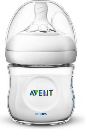Kojenecká láhev Avent Natural transparentní 125 ml, Transparentní - obrázek 1