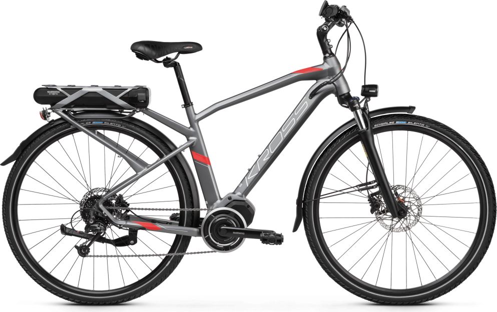 Kross Trans Hybrid 3.0 28" - model 2020 grafitová/červená - M (19'') - obrázek 1