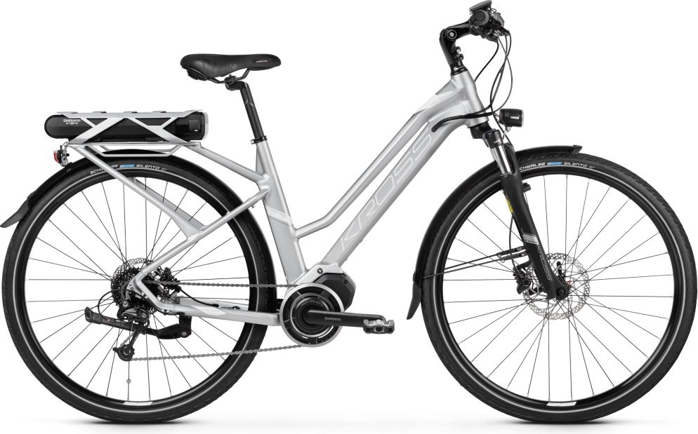Kross Trans Hybrid 3.0 28" - model 2020 Stříbrno-bílá - M (17") - obrázek 1