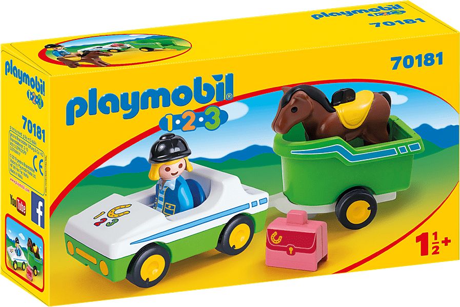 Playmobil 70181 Auto s přepravníkem na koně - obrázek 1