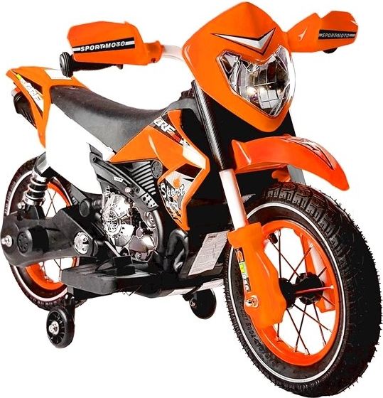 Mamido  Dětská elektrická motorka FB-6186 oranžová  L-4370 - obrázek 1