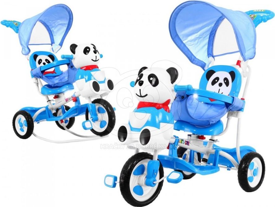 Eurobaby tříkolka - Růžová panda - obrázek 8