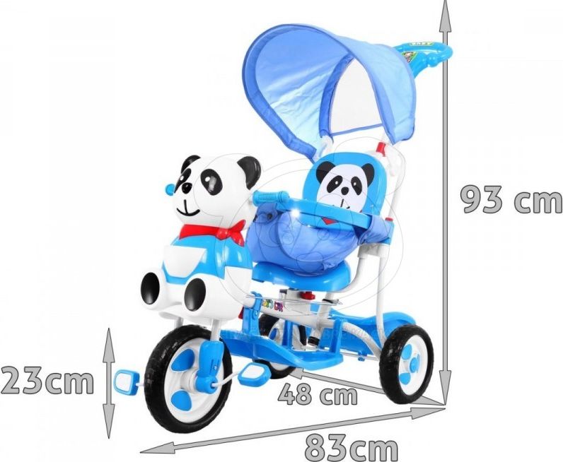 Eurobaby tříkolka - Růžová panda - obrázek 9