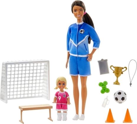 Barbie fotbalová trenérka s panenkou herní set - obrázek 3