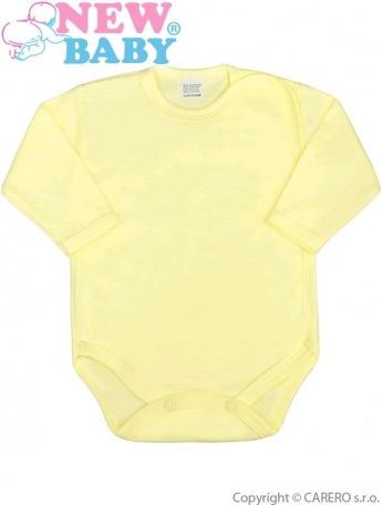 Kojenecké body celorozepínací New Baby Classic žluté, Žlutá, 62 (3-6m) - obrázek 1