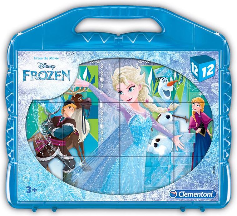 Kostky Kufřík 12 kostek Frozen - obrázek 1