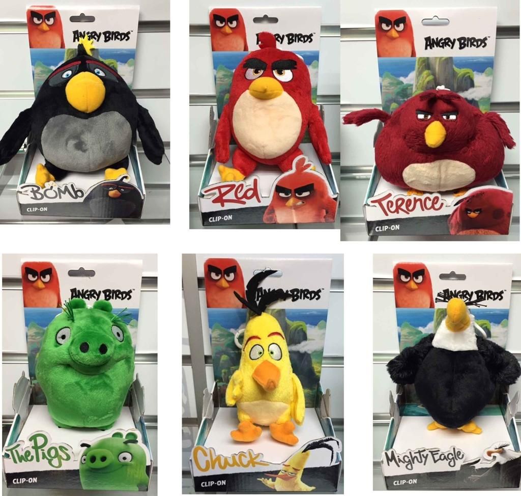 Angry Birds: 14cm plyšová hračka s nylon přívěskem (6/6) - obrázek 1