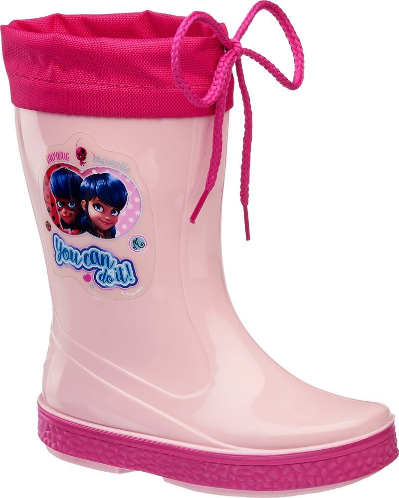 Deichmann - Miraculous Růžové holínky Kouzelná beruška a Černý kocour 30 růžová - obrázek 1