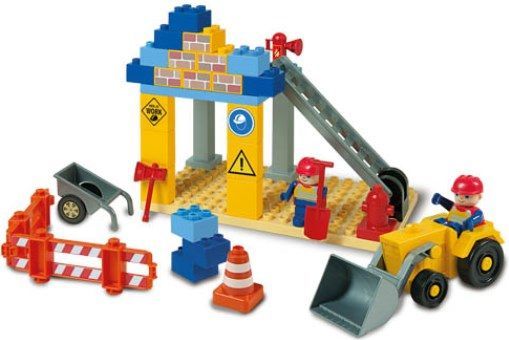 Unico Plus Unico Plus stavebnice Bagr na stavbě typ LEGO DUPLO 39 dílů - obrázek 1