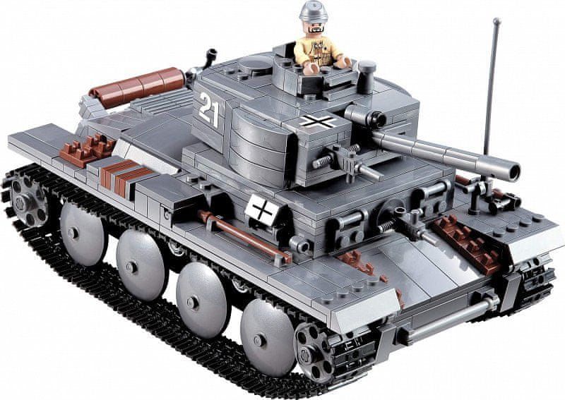 Blocki Blocki stavebnice německý tank PzKpfw-II WW2 typ LEGO 868 dílů - obrázek 1