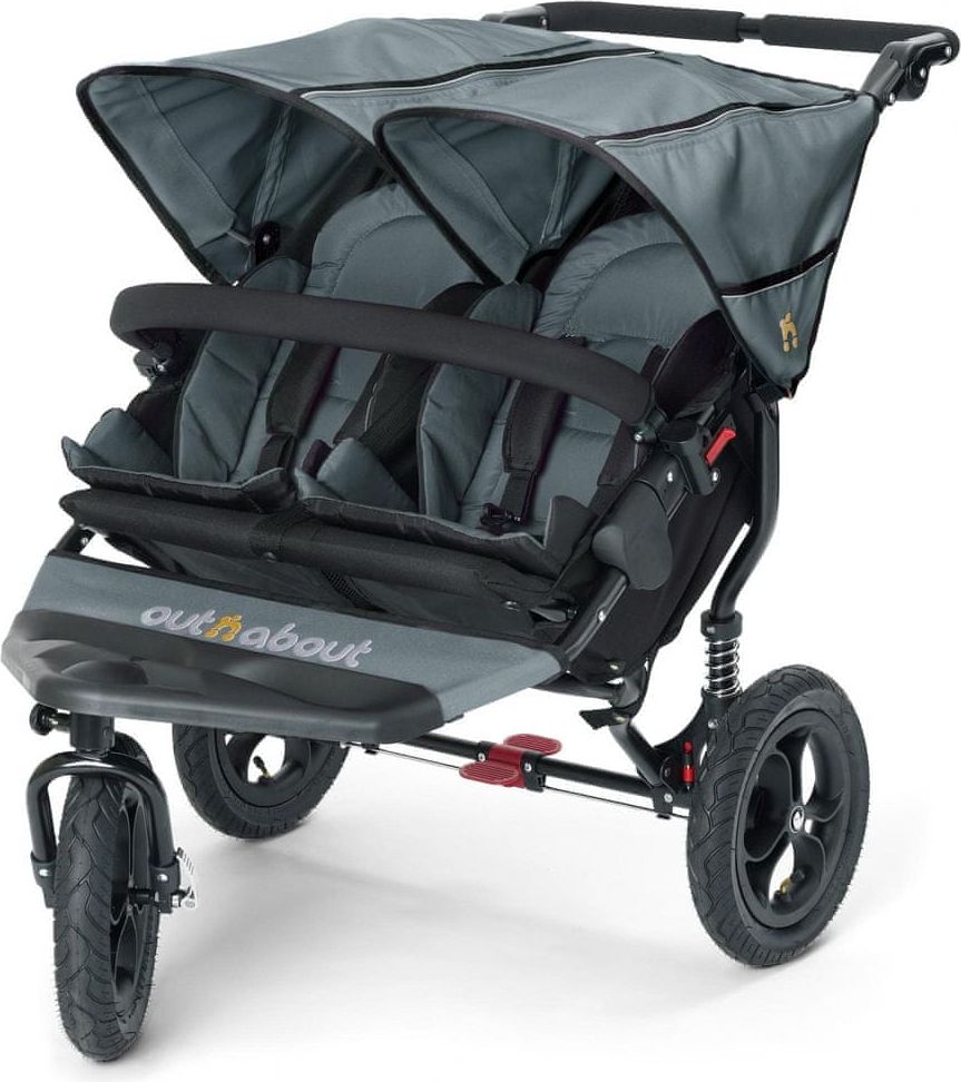 Outnabout NIPPER double kočár grey - obrázek 1