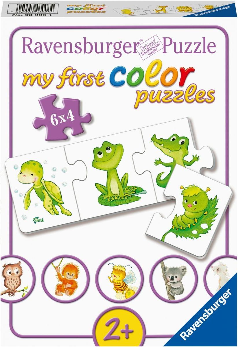 Ravensburger puzzle 030064 Moje první barevné puzzle zvířátka 6x4 dílků - obrázek 1