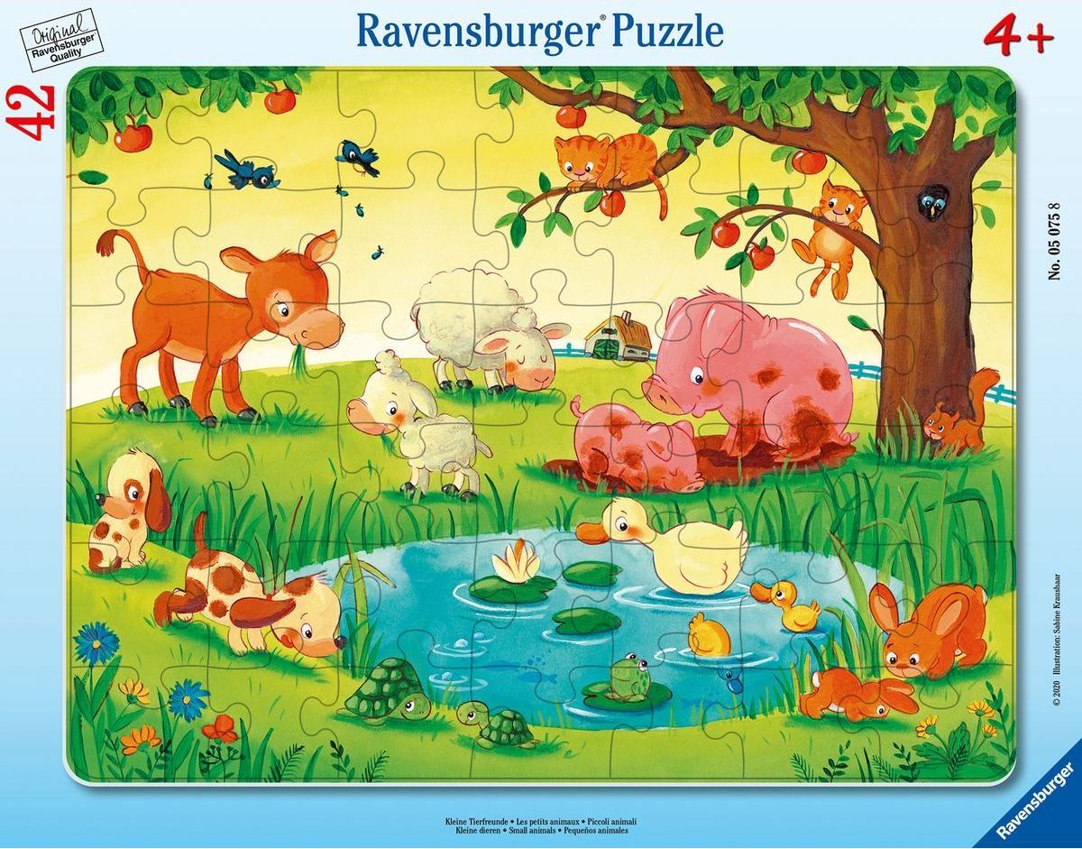 Ravensburger puzzle 050758 Zvířátka 42 dílků - obrázek 1