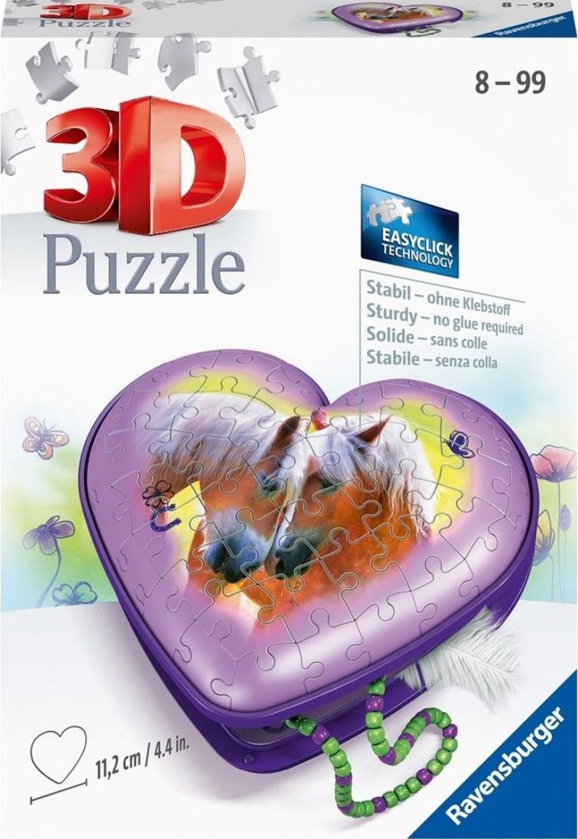 Ravensburger 3D puzzle 111718 Srdce koně 54 dílků - obrázek 1