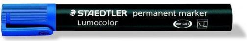 Permanentní popisovač "Lumocolor 350", modrá, klínový hrot, STAEDTLER - obrázek 1