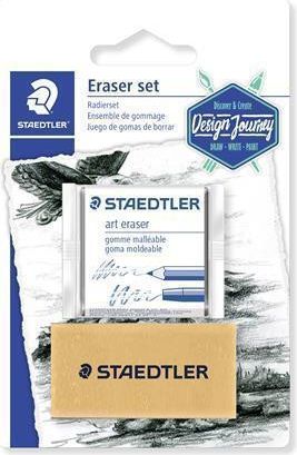 Tvárlivá pryž "Design Journey", umělecká, STAEDTLER, blistr 2 ks - obrázek 1