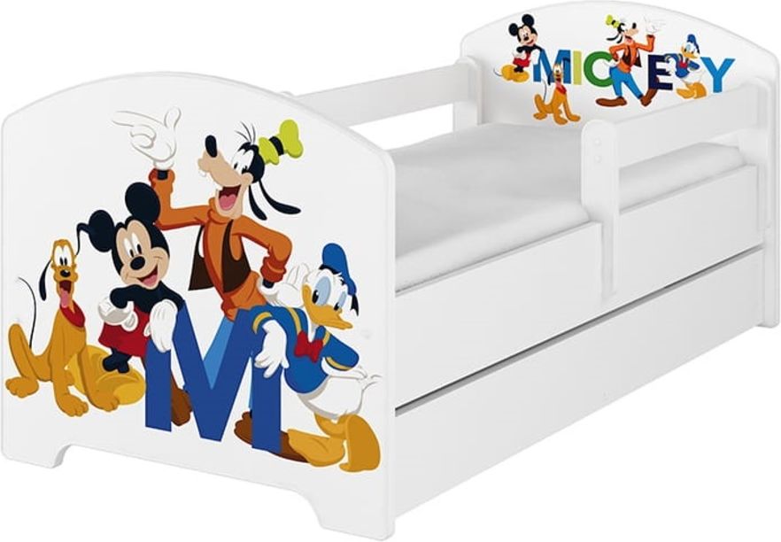 Dětská postel Ourbaby Mickey's Friends bílá 160x80 cm - obrázek 2