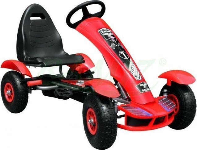 Mamido Dětská šlapací motokára formule červená F618 CR - obrázek 1