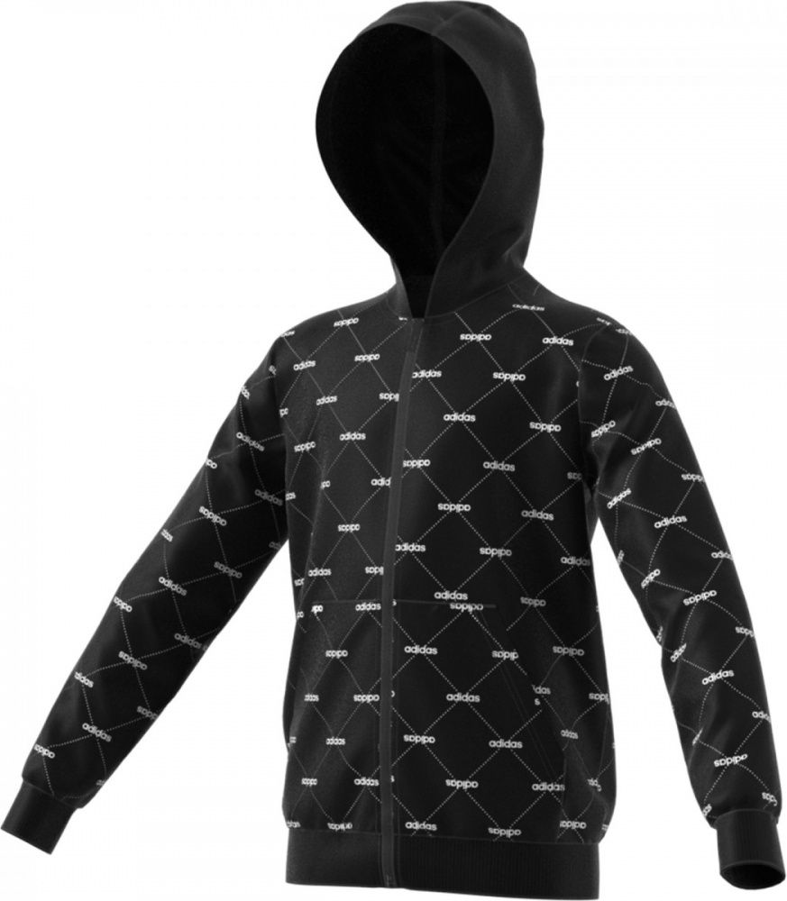 adidas CORE Mikina CoverUp EI7911 velikost 116 - obrázek 1