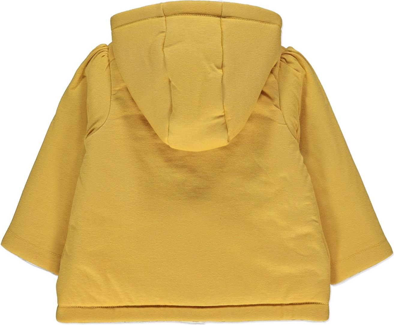Kojenecká bunda GEORGE, oboustranná, žlutá a bílá se srdíčky Velikost: 80 - 86cm (12 - 18 měsíců) - obrázek 2