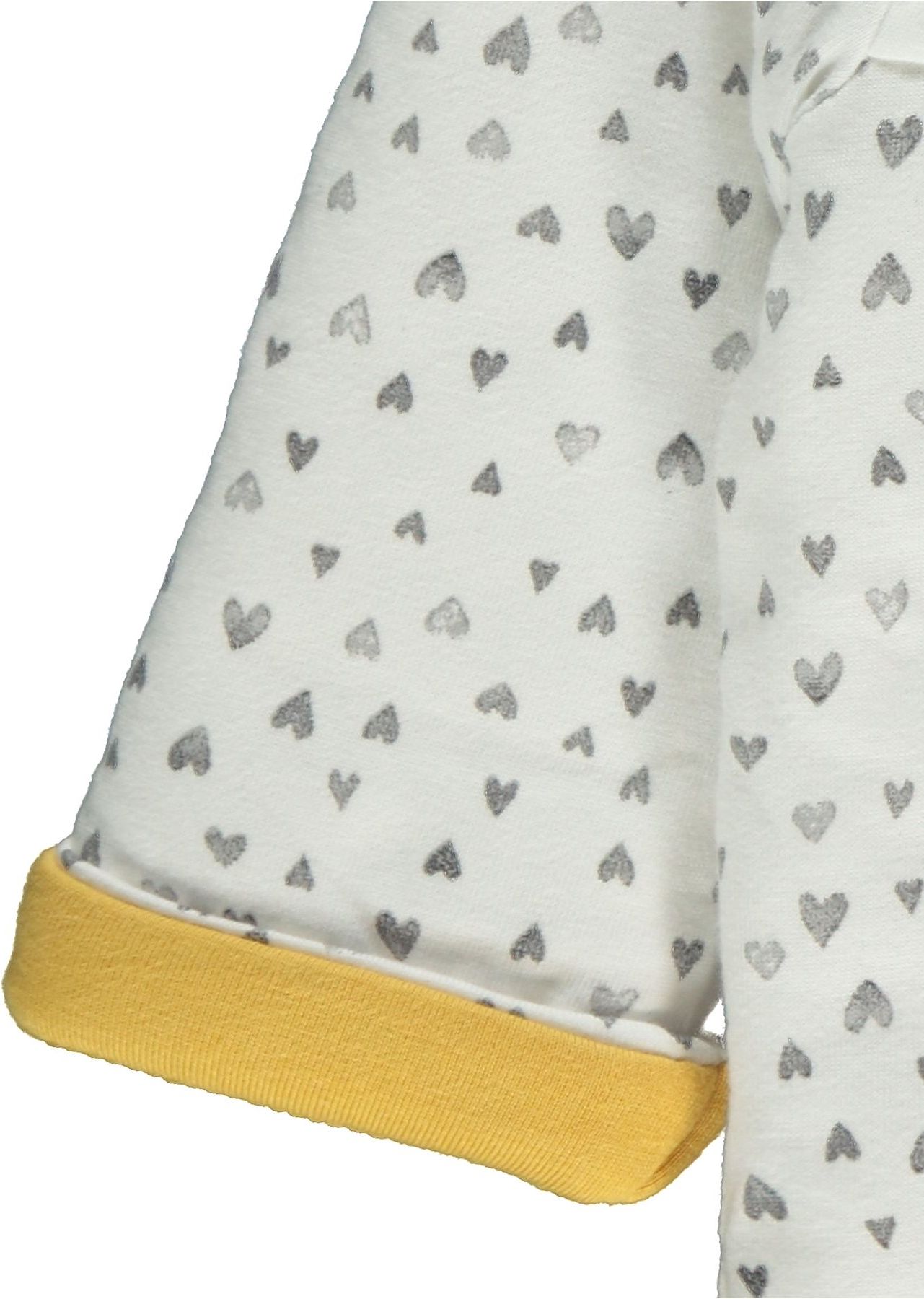 Kojenecká bunda GEORGE, oboustranná, žlutá a bílá se srdíčky Velikost: 80 - 86cm (12 - 18 měsíců) - obrázek 7