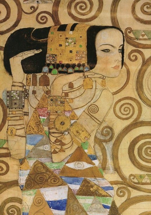 Grafika Puzzle 1000 dílků Gustav Klimt : L'attente (détail) 1905-1909 - obrázek 1