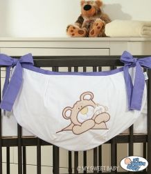 Kapsář na hračky MÉĎA BARNABÁŠ - fialový - My Sweet Baby - 30x60cm - obrázek 1