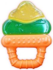 Kousátko plastové chladící - ZMRZLINA barevné - BabyMix - obrázek 1