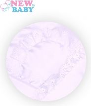 Rychlozavinovačka saténová KRAJKA bílá  - NewBaby - 75x75cm - obrázek 2