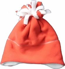 Čepice dětská zimní fleece - STŘAPEC červená - vel. 54-56cm - obrázek 1