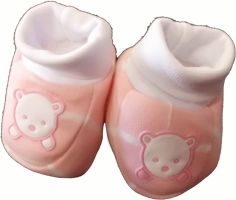 Capáčky kojenecké bavlna - MÉĎA růžové s proužky - vel.0-4měs. - obrázek 1