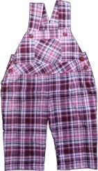 Kalhoty kojenecké letní - KOSTKY růžové - vel.74 - obrázek 1