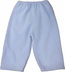 Kalhoty kojenecké teplé fleece - JEDNOBAREVNÉ modré - vel.80 - obrázek 1