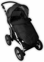 Nánožník na kočár - MAXI SPORT černý s černou - IvemaBaby - obrázek 1