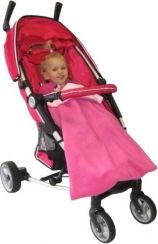 Nánožník na kočár - DEKA FLEECE tyrkysová se světle šedou - IvemaBaby - obrázek 2