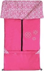 Fusak 2v1 - BAVLNA - fuchsie + růžovo-bílé květy - Emitex - obrázek 1