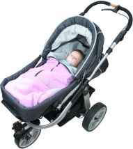 Fusak 2v1 - BAVLNA - fuchsie + růžovo-bílé květy - Emitex - obrázek 2