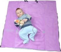 Fusak 2v1 - BAVLNA - fuchsie + růžovo-bílé květy - Emitex - obrázek 4