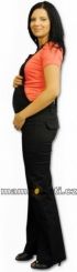 Kalhoty těhotenské zahradníky - ODEPÍNACÍ LACL černé velikost XL - obrázek 1
