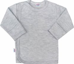 Košilka kojenecká bavlna - CLASSIC šedá - vel.50 - obrázek 1