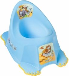 Nočník dětský protiskluzový - SAFARI modrý - Tega - obrázek 1