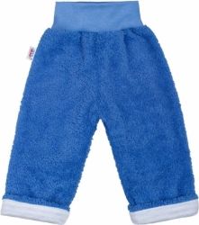 Tepláčky/Kalhoty kojenecké podšité - BABY UŠÁČEK modré - vel.68 - obrázek 1