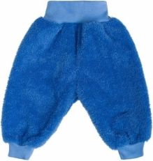 Kalhoty kojenecké teplé lama - LEOPARDÍK modré - vel.74 - obrázek 1