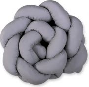 Mantinel do postýlky copánkový - MAGIC LOOP antracit - obrázek 3