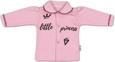 Kabátek kojenecký bavlna - LITTLE PRINCESS růžový - vel.56 - obrázek 1