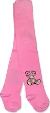 Punčocháče dětské bavlna - SWEET TEDDY růžové - vel.104-110 - obrázek 1