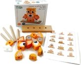 Hračka dřevěná - NAVLÉKAČKA PEJSEK žluto-oranžový - obrázek 2