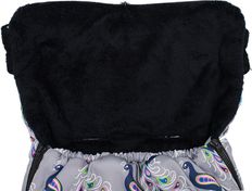 Fusak do kočárku i autosedačky fleece - PÁV na šedém  - NewBaby - obrázek 4