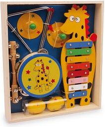 Hudební žirafa sada pro děti - 6 nástrojů - obrázek 1
